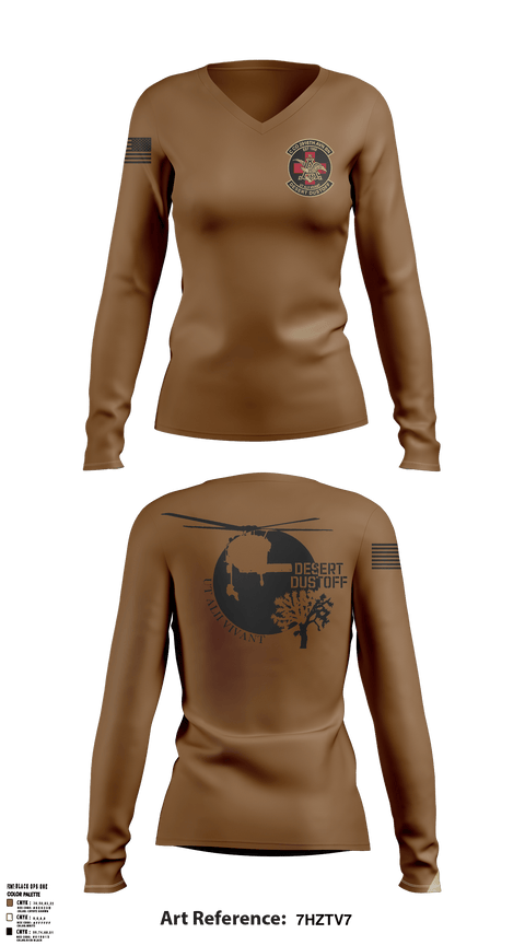 Women's Long Sleeve Vneck Shirt, , Army, Teamtime, Team time, sublimation, custom sports apparel, team uniforms, spirit wear, spiritwear, sports uniforms, custom shirts, team store, custom team store, fundraiser sports, apparel fundraiser