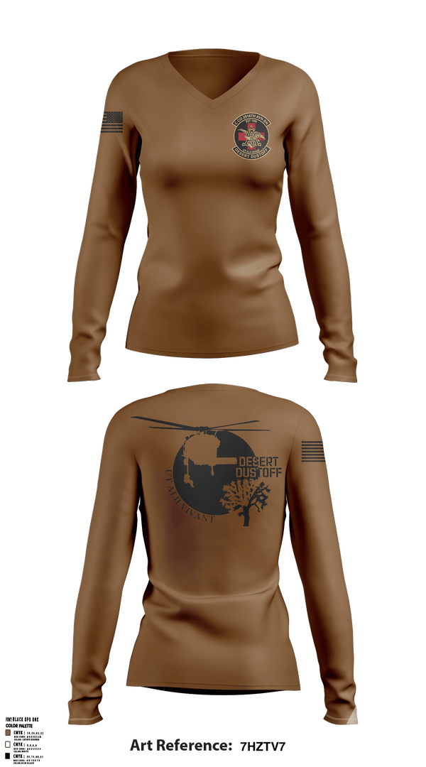 Women's Long Sleeve Vneck Shirt, , Army, Teamtime, Team time, sublimation, custom sports apparel, team uniforms, spirit wear, spiritwear, sports uniforms, custom shirts, team store, custom team store, fundraiser sports, apparel fundraiser