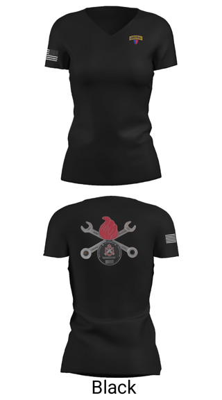 Women's Short Sleeve Vneck Shirt, , National Guard, Teamtime, Team time, sublimation, custom sports apparel, team uniforms, spirit wear, spiritwear, sports uniforms, custom shirts, team store, custom team store, fundraiser sports, apparel fundraiser