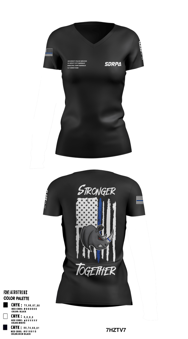 Women's Short Sleeve Vneck Shirt, SDRPA, Police, Teamtime, Team time, sublimation, custom sports apparel, team uniforms, spirit wear, spiritwear, sports uniforms, custom shirts, team store, custom team store, fundraiser sports, apparel fundraiser