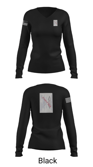 Women's Long Sleeve Vneck Shirt, , Army, Teamtime, Team time, sublimation, custom sports apparel, team uniforms, spirit wear, spiritwear, sports uniforms, custom shirts, team store, custom team store, fundraiser sports, apparel fundraiser