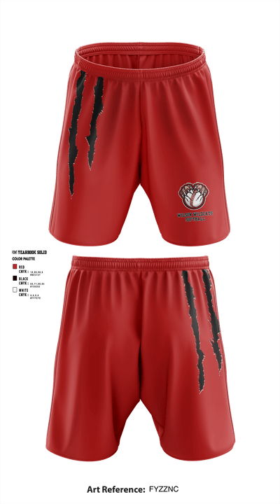 Wilson Wildcats Softball 82534642 Athletic Shorts With Pockets - 1