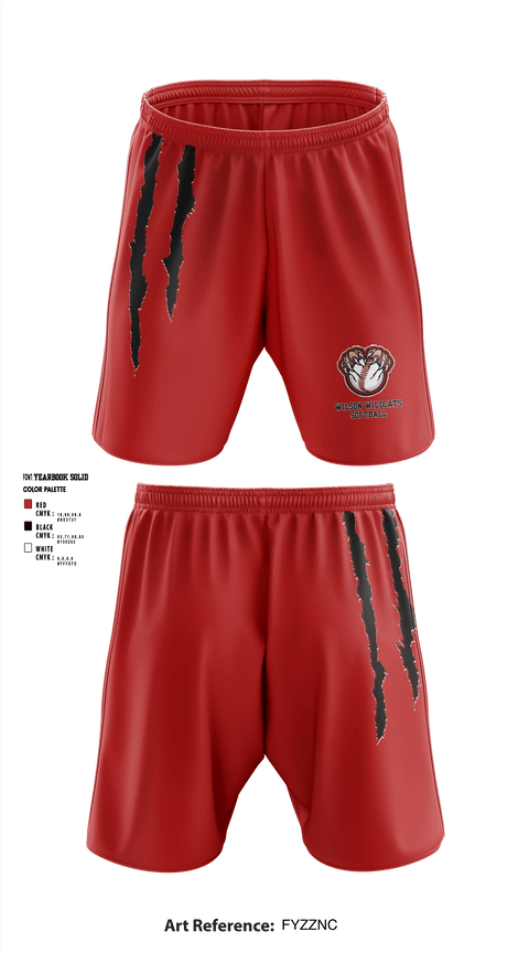 Athletic Shorts With Pockets, Wilson Wildcats Softball, Softball, Teamtime, Team time, sublimation, custom sports apparel, team uniforms, spirit wear, spiritwear, sports uniforms, custom shirts, team store, custom team store, fundraiser sports, apparel fundraiser