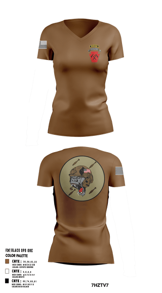 Women's Short Sleeve Vneck Shirt, A co 1-111th MTR, National Guard, Teamtime, Team time, sublimation, custom sports apparel, team uniforms, spirit wear, spiritwear, sports uniforms, custom shirts, team store, custom team store, fundraiser sports, apparel fundraiser