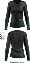 TOWJ 88248577 Women's Long Sleeve V-neck Shirt - 1