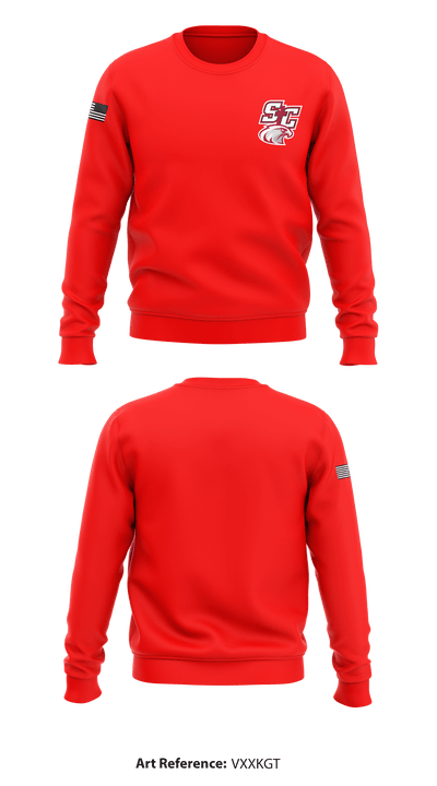 Santiam Christian School Wrestling 60304138 Crew Neck Sweatshirt - 4