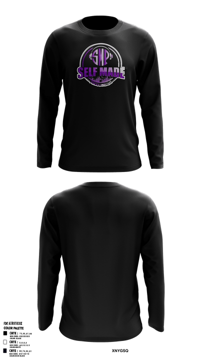 SMP Self Made ProductionsSMP Self Made Productions 16448789 Long Sleeve Performance Shirt - 1