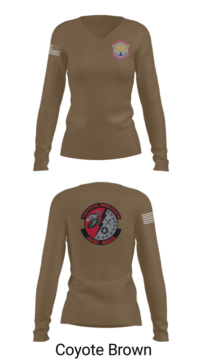803rd AMXS 6035859 Women's Long Sleeve V-neck Shirt - 37
