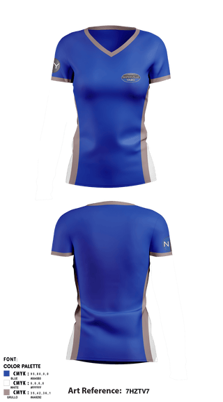 Women's Short Sleeve Vneck Shirt, Naperville Yard Indoor Sports Complex, Spirit Store, Teamtime, Team time, sublimation, custom sports apparel, team uniforms, spirit wear, spiritwear, sports uniforms, custom shirts, team store, custom team store, fundraiser sports, apparel fundraiser