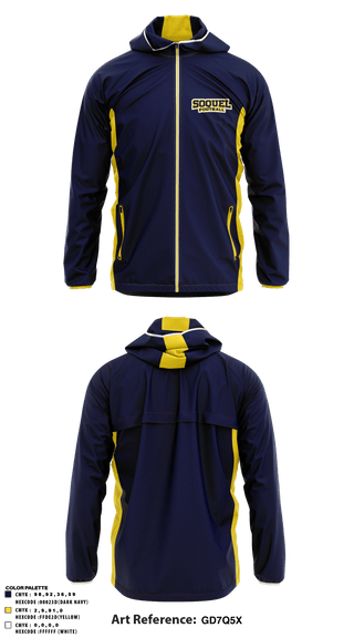 Windbreaker, Soquel High School Football, Football, Teamtime, Team time, sublimation, custom sports apparel, team uniforms, spirit wear, spiritwear, sports uniforms, custom shirts, team store, custom team store, fundraiser sports, apparel fundraiser