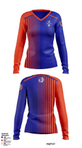 Whiteland Community High School Volleyball 82178540 Women's Long Sleeve V-neck Shirt - 1