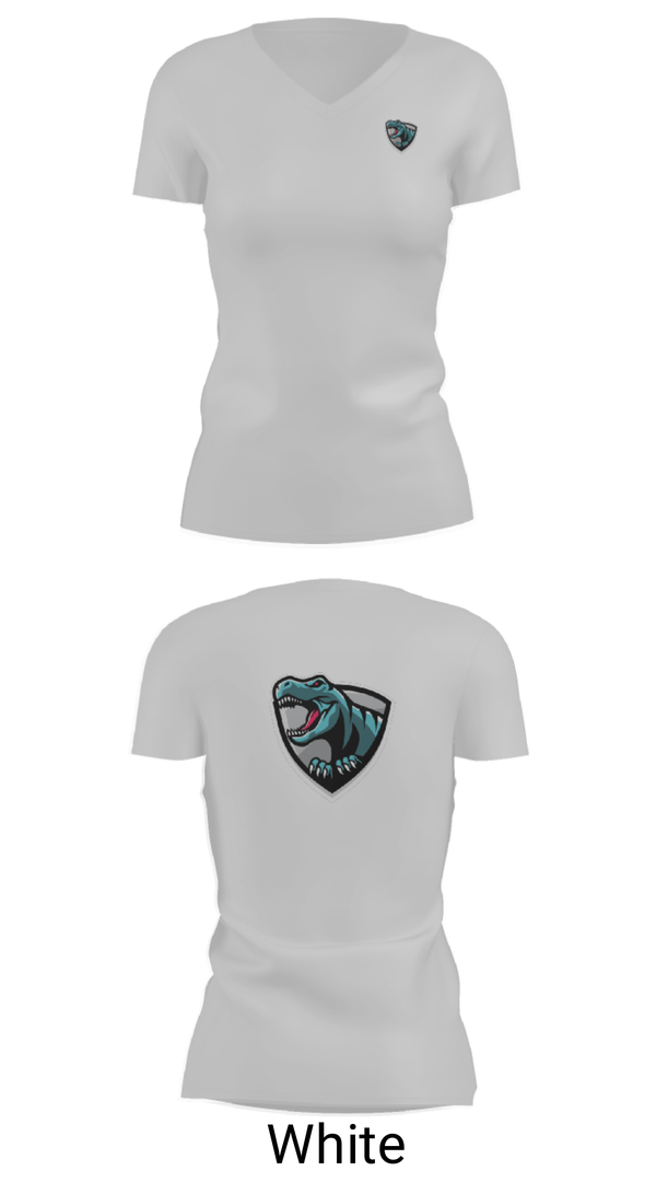 Women's Short Sleeve Vneck Shirt, Rex95 Dino’s, Bowling, Teamtime, Team time, sublimation, custom sports apparel, team uniforms, spirit wear, spiritwear, sports uniforms, custom shirts, team store, custom team store, fundraiser sports, apparel fundraiser