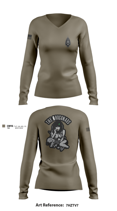 SFOD-A 11 96174000 Women's Long Sleeve V-neck Shirt - 5