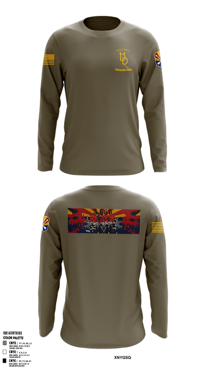 3666th SMC 60008447 Long Sleeve Performance Shirt - 37