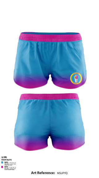 Women's Shorts, Southern Shaved Ice, , Teamtime, Team time, sublimation, custom sports apparel, team uniforms, spirit wear, spiritwear, sports uniforms, custom shirts, team store, custom team store, fundraiser sports, apparel fundraiser
