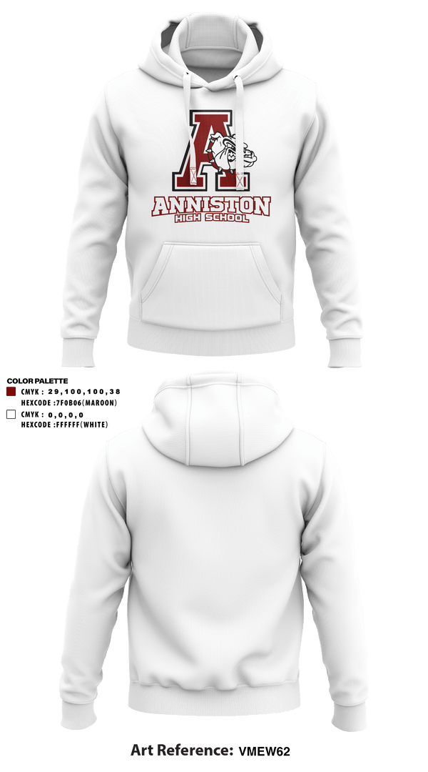 Hoodie, Anniston High School, Spirit Store, Teamtime, Team time, sublimation, custom sports apparel, team uniforms, spirit wear, spiritwear, sports uniforms, custom shirts, team store, custom team store, fundraiser sports, apparel fundraiser