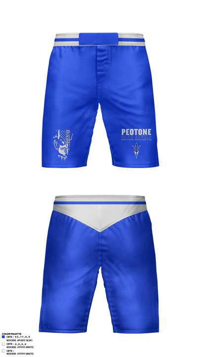 Peotone Blue Devils 70869919 Fight Shorts - 1
