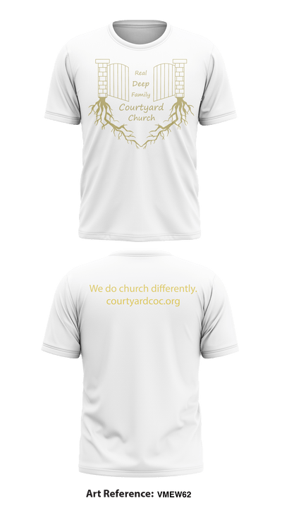 Courtyard Chuch 37286717 Short Sleeve Performance Shirt - 36