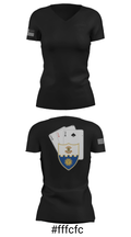 Anvil company, 2-22 Infantry 69124042 Women's Short Sleeve V-neck Shirt - 19
