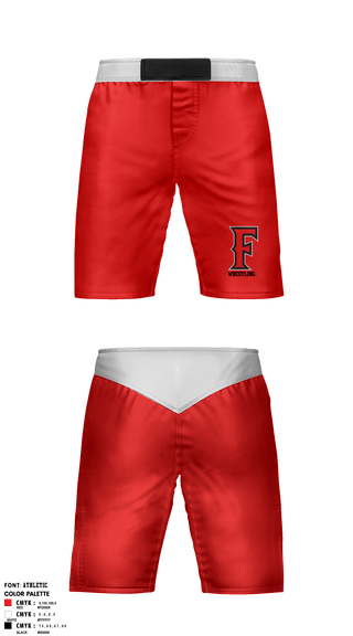Fight Shorts, Frontier Senior High School Wrestling, Wrestling, Teamtime, Team time, sublimation, custom sports apparel, team uniforms, spirit wear, spiritwear, sports uniforms, custom shirts, team store, custom team store, fundraiser sports, apparel fundraiser