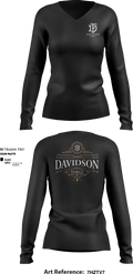 Davidson Forge 39779422 Women's Long Sleeve V-neck Shirt - 1