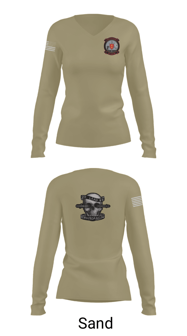 Women's Long Sleeve Vneck Shirt, , Marines, Teamtime, Team time, sublimation, custom sports apparel, team uniforms, spirit wear, spiritwear, sports uniforms, custom shirts, team store, custom team store, fundraiser sports, apparel fundraiser