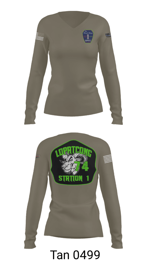 Women's Long Sleeve Vneck Shirt, , Fire Department, Teamtime, Team time, sublimation, custom sports apparel, team uniforms, spirit wear, spiritwear, sports uniforms, custom shirts, team store, custom team store, fundraiser sports, apparel fundraiser