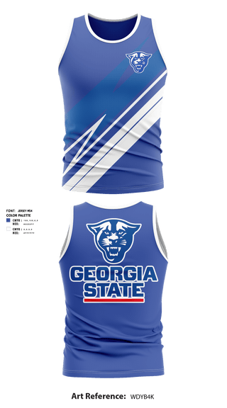 Men's Track Singlet, Georgia State University Track, Track & Field, Teamtime, Team time, sublimation, custom sports apparel, team uniforms, spirit wear, spiritwear, sports uniforms, custom shirts, team store, custom team store, fundraiser sports, apparel fundraiser
