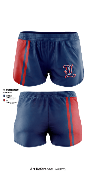 Women's Shorts, Liberty High School, Spirit Store, Teamtime, Team time, sublimation, custom sports apparel, team uniforms, spirit wear, spiritwear, sports uniforms, custom shirts, team store, custom team store, fundraiser sports, apparel fundraiser