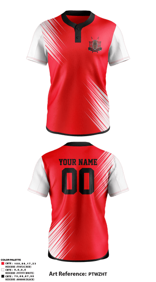 Two Button Softball Jersey, Vandals, Softball, Teamtime, Team time, sublimation, custom sports apparel, team uniforms, spirit wear, spiritwear, sports uniforms, custom shirts, team store, custom team store, fundraiser sports, apparel fundraiser