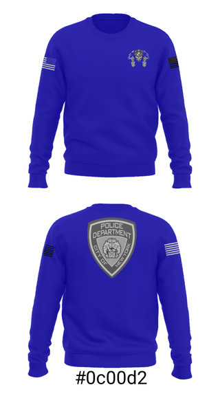 Crew Neck Sweatshirt, , Police, Teamtime, Team time, sublimation, custom sports apparel, team uniforms, spirit wear, spiritwear, sports uniforms, custom shirts, team store, custom team store, fundraiser sports, apparel fundraiser