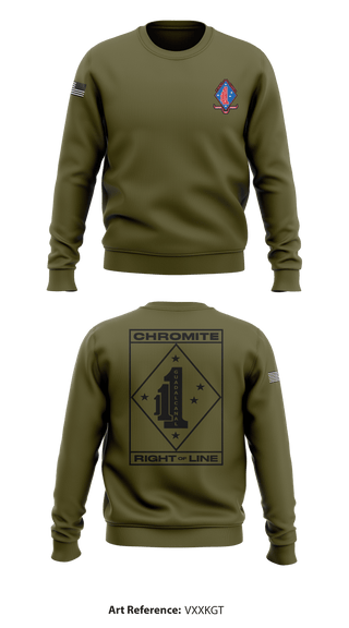Crew Neck Sweatshirt, , Marines, Teamtime, Team time, sublimation, custom sports apparel, team uniforms, spirit wear, spiritwear, sports uniforms, custom shirts, team store, custom team store, fundraiser sports, apparel fundraiser