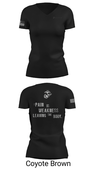 Women's Short Sleeve Vneck Shirt, , Marines, Teamtime, Team time, sublimation, custom sports apparel, team uniforms, spirit wear, spiritwear, sports uniforms, custom shirts, team store, custom team store, fundraiser sports, apparel fundraiser
