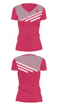 Bedford Senior High School Cross Country 40688937 Women's Short Sleeve V-neck Shirt - 5