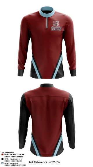 Quarter Zip Jacket, Baldwin High School, Spirit Store, Teamtime, Team time, sublimation, custom sports apparel, team uniforms, spirit wear, spiritwear, sports uniforms, custom shirts, team store, custom team store, fundraiser sports, apparel fundraiser