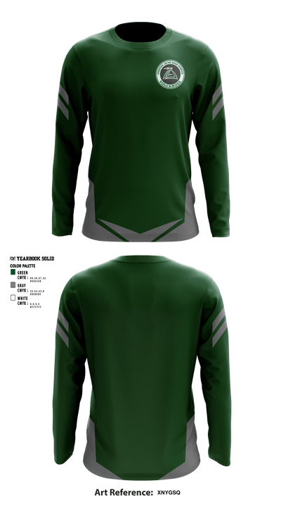 Chester High School 57987604 Long Sleeve Performance Shirt - 1