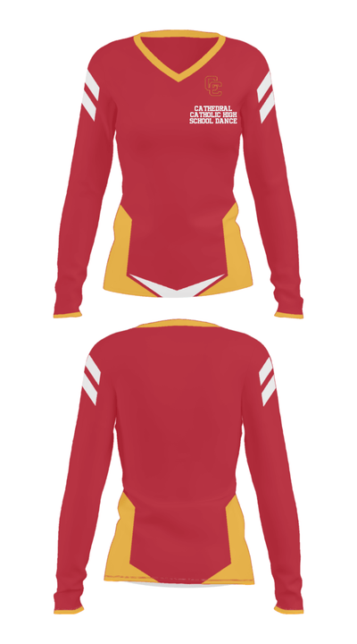Cathedral Catholic High School Dance 20457478 Women's Long Sleeve V-neck Shirt - 29