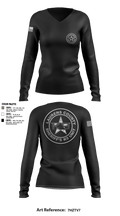 K9 Unit 15966902 Women's Long Sleeve V-neck Shirt - 3
