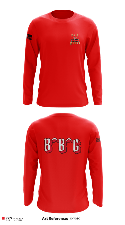 Big Body Gainz 78647910 Long Sleeve Performance Shirt - 1
