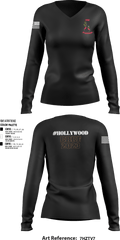 OMG promotions 37772769 Women's Long Sleeve V-neck Shirt - 1