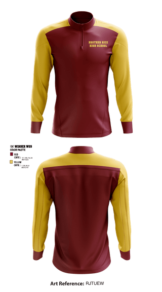 Quarter Zip Jacket, Brother Rice High School, Spirit Store, Teamtime, Team time, sublimation, custom sports apparel, team uniforms, spirit wear, spiritwear, sports uniforms, custom shirts, team store, custom team store, fundraiser sports, apparel fundraiser