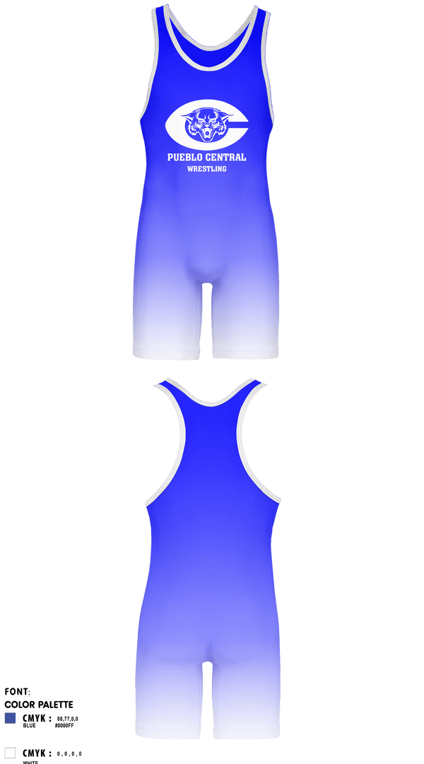 Wrestling Singlet, Pueblo Central High School Wrestling, Wrestling, Teamtime, Team time, sublimation, custom sports apparel, team uniforms, spirit wear, spiritwear, sports uniforms, custom shirts, team store, custom team store, fundraiser sports, apparel fundraiser
