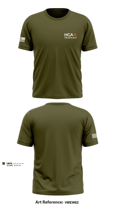 HCA HEALTHCARE 97224522 Short Sleeve Performance Shirt - 1