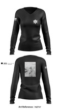 1-163rdFA 54454396 Women's Long Sleeve V-neck Shirt - 1