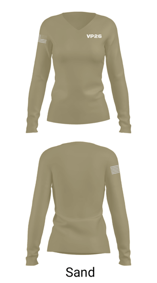 Women's Long Sleeve Vneck Shirt, , Navy, Teamtime, Team time, sublimation, custom sports apparel, team uniforms, spirit wear, spiritwear, sports uniforms, custom shirts, team store, custom team store, fundraiser sports, apparel fundraiser