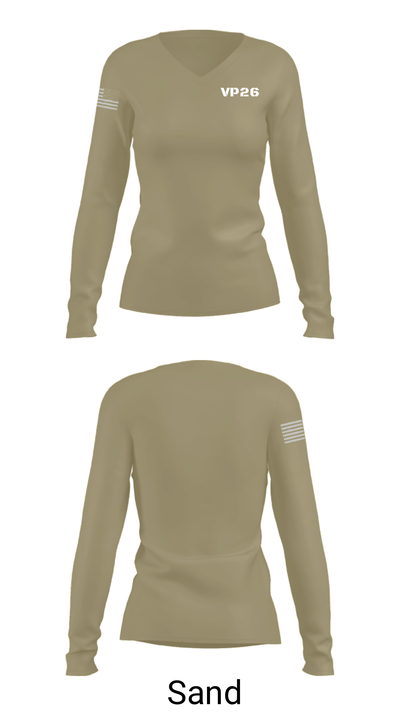 VP26 25002818 Women's Long Sleeve V-neck Shirt - 42