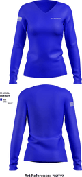 USAV MATAMOROS 28305234 Women's Long Sleeve V-neck Shirt - 1