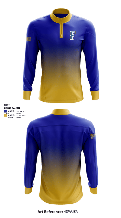 Falkville High School Volleyball 53762036 Quarter Zip Jacket - 1