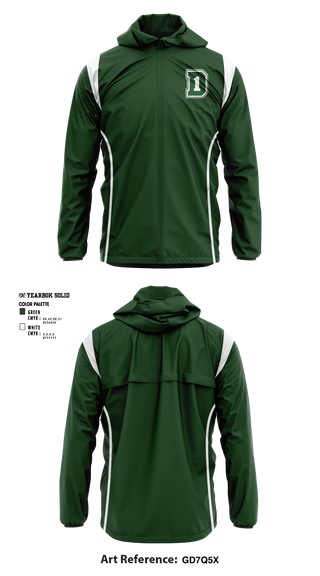 Windbreaker, Dartmouth High School, Spirit Store, Teamtime, Team time, sublimation, custom sports apparel, team uniforms, spirit wear, spiritwear, sports uniforms, custom shirts, team store, custom team store, fundraiser sports, apparel fundraiser