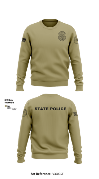 Crew Neck Sweatshirt, , Police, Teamtime, Team time, sublimation, custom sports apparel, team uniforms, spirit wear, spiritwear, sports uniforms, custom shirts, team store, custom team store, fundraiser sports, apparel fundraiser